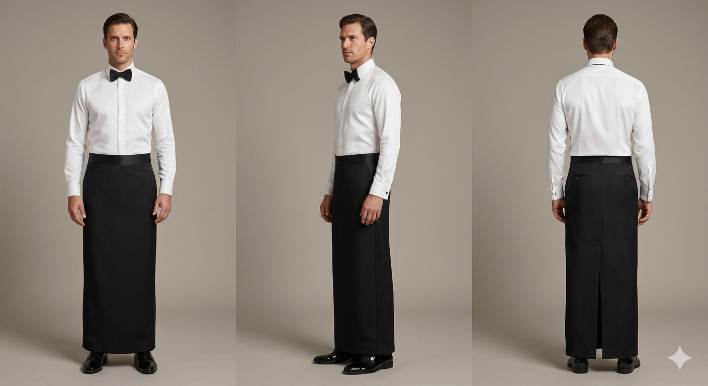 Torino Tuxedo Skirt von Nino Cappello